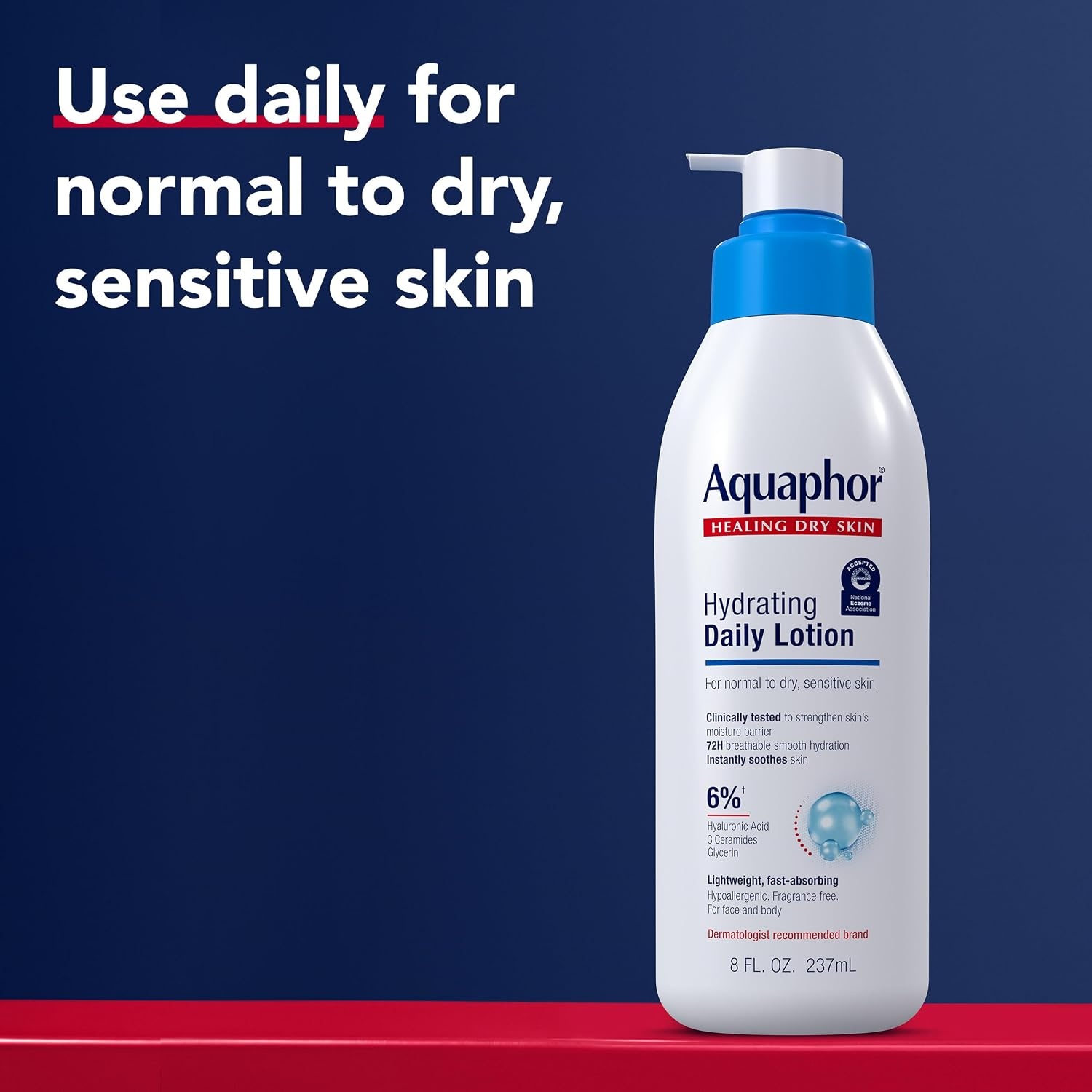 image:imageAquaphor Daily Hydrating Face and Body Lotion Hyaluronic Acid 16 FL OZ8 Fl Oz Pack of 1