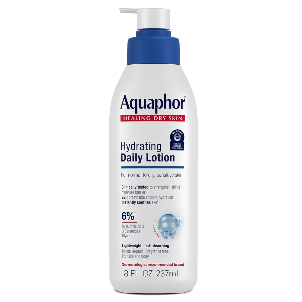 image:imageAquaphor Daily Hydrating Face and Body Lotion Hyaluronic Acid 16 FL OZ8 Fl Oz Pack of 12