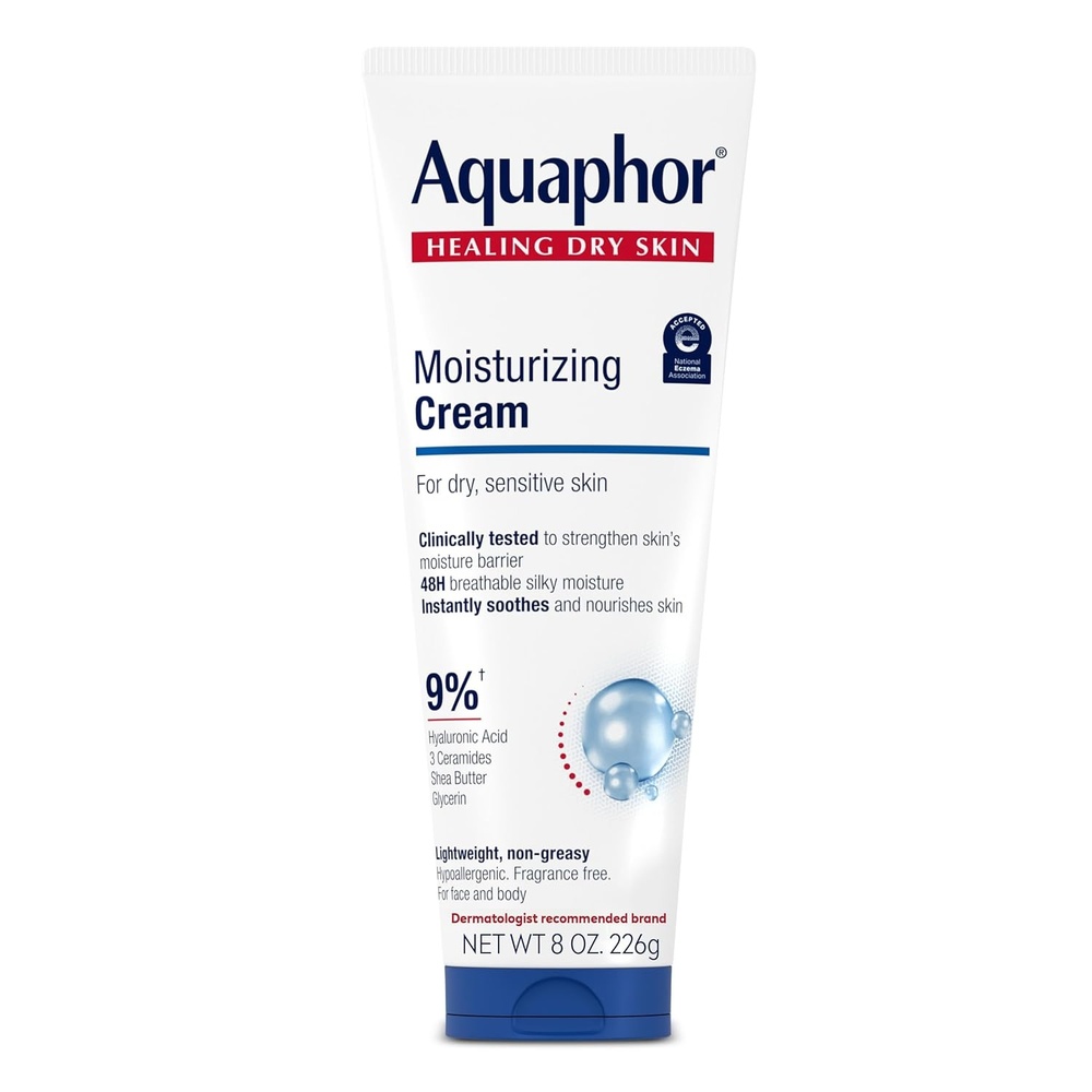 image:imageAquaphor Moisturizing Face and Body Cream with Hyaluronic Acid 16 OZ8 Fl Oz Pack of 1
