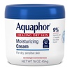 Aquaphor Moisturizing Face and Body Cream with Hyaluronic Acid, 16 OZ(16 Fl Oz (Pack of 12))